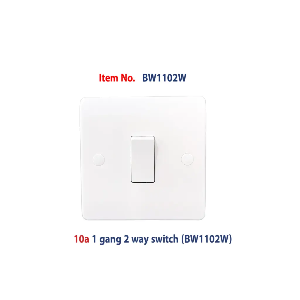 Brightex,10a 1gang 2 ways switch