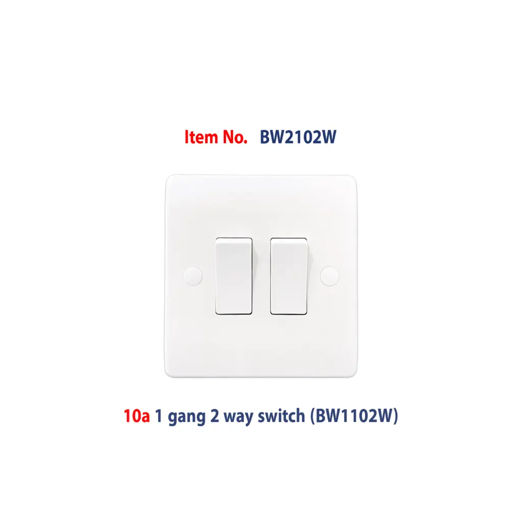Brightex,10a 2gang 2 way switch