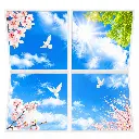 Sky panel 600x600mm 6500k square recessed(set of 4)