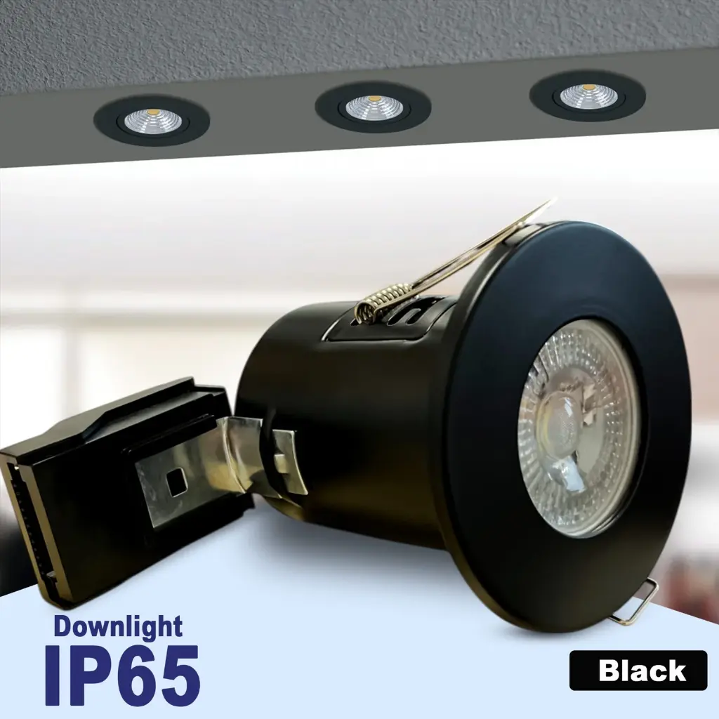 BRIGHTEX GU10 Holder downlight IP65 Dark chrome