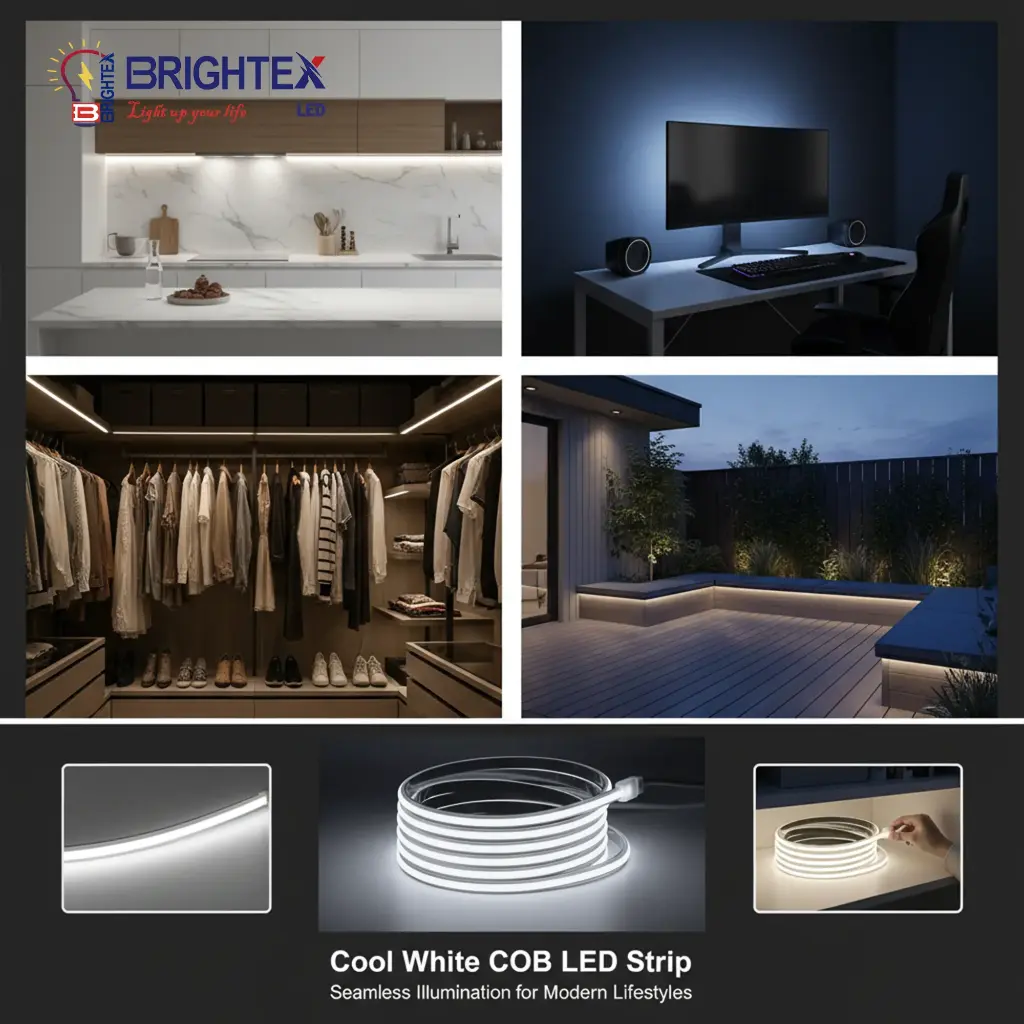 Cob strip 360d - White