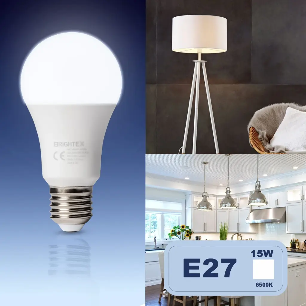 BRIGHTEX LED BULB E27 15W 6500K