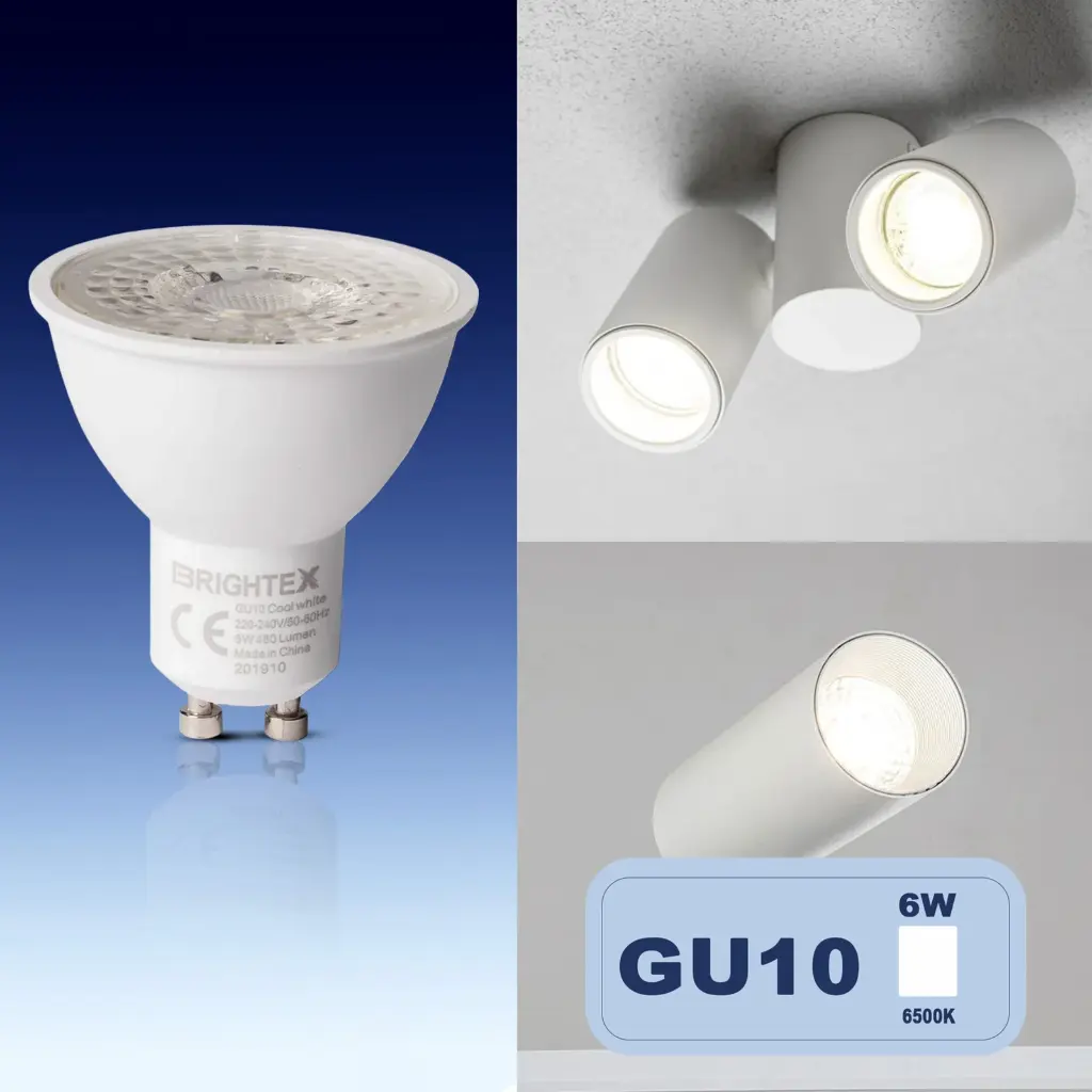 BRIGHTEX LED BULB GU10 6W 6500K