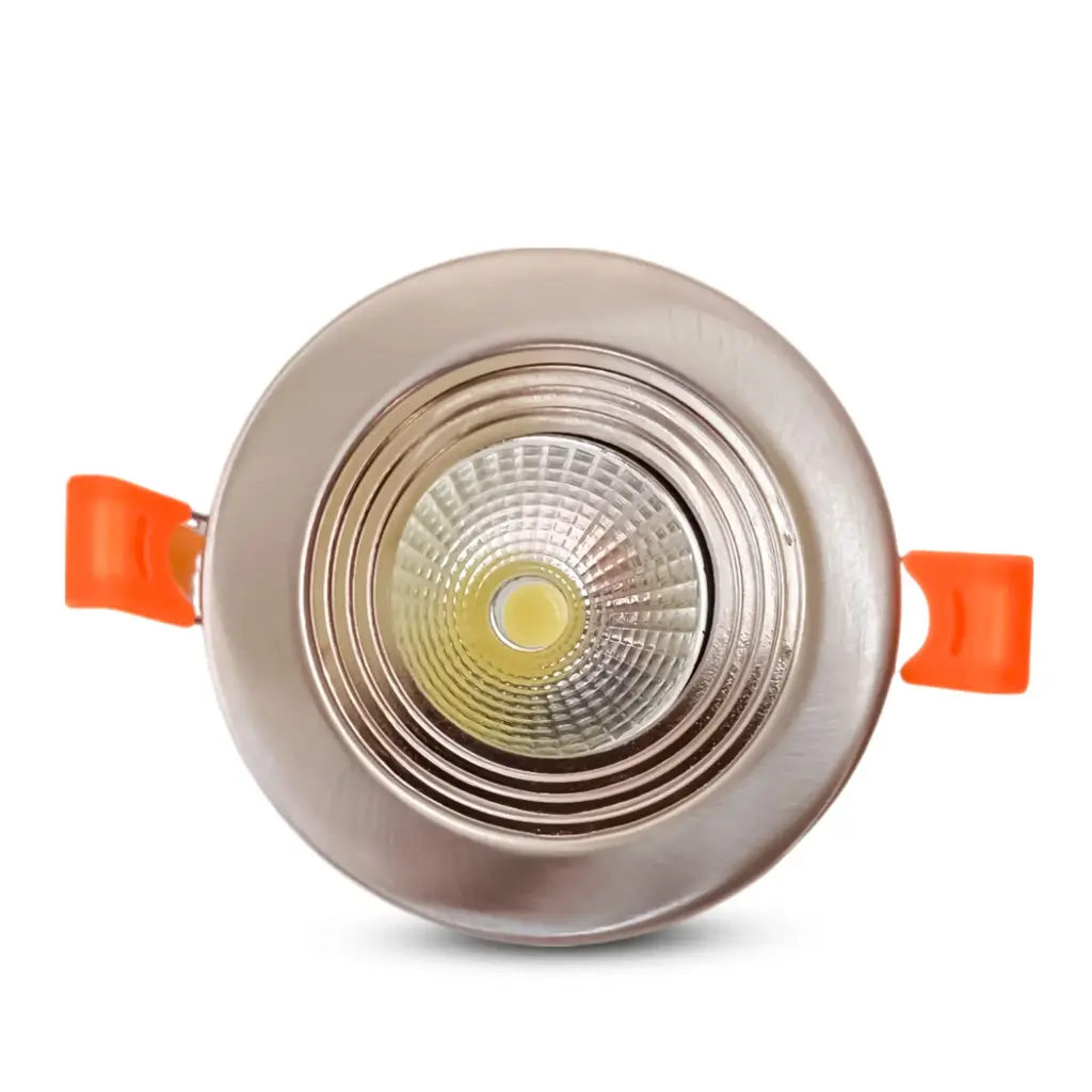 BRIGHTEX LED DOWNLIGHT 7W - 3inch - Fixed - IP54 Brushed Chrome 6500k