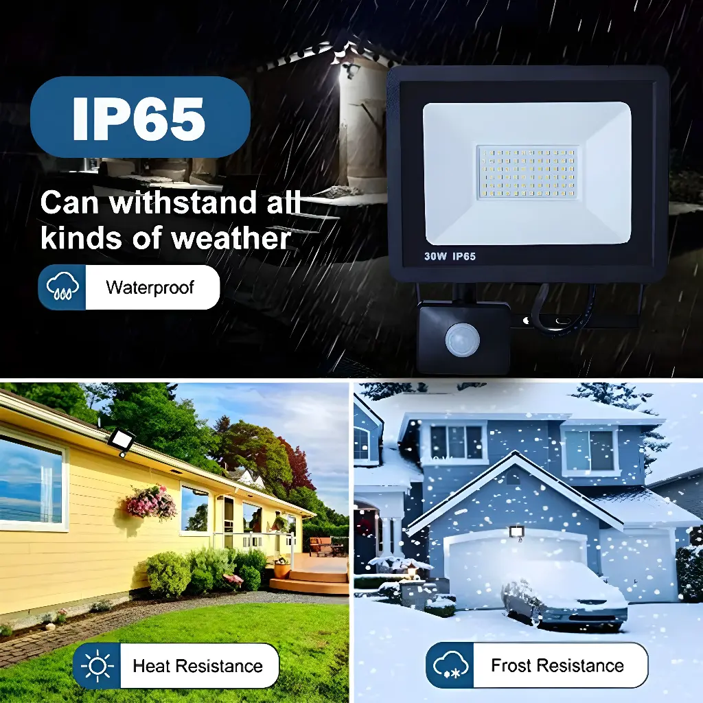 BRIGHTEX LED FLOODLIGHT 30W with sensor 6500k