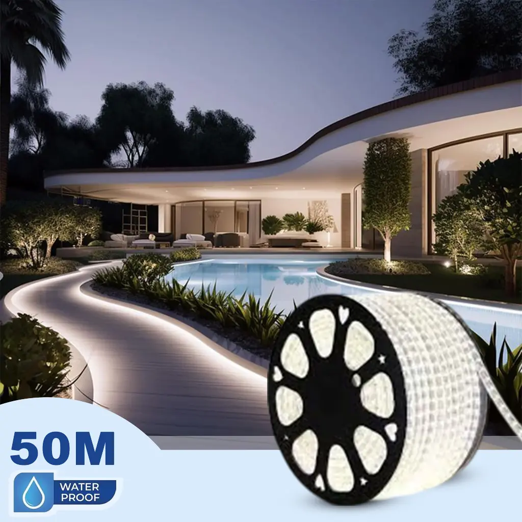 BRIGHTEX LED Strip Light 50m - IP65 Monocolour Cool White