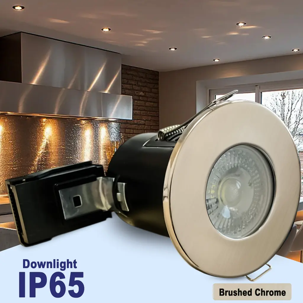 BRIGHTEX GU10 Holder downlight IP65 Brushed Chrome