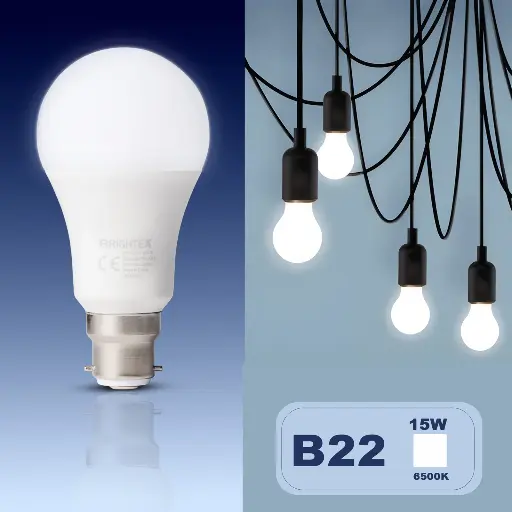 [BB20B2265110] BRIGHTEX LED BULB B22 15W 6500K
