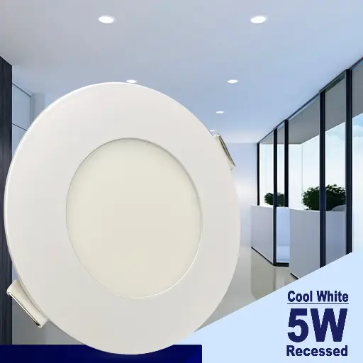 [BLPL565001325] BRIGHTEX LED Panel  5W - 3Inch Round - Recessed 6500K