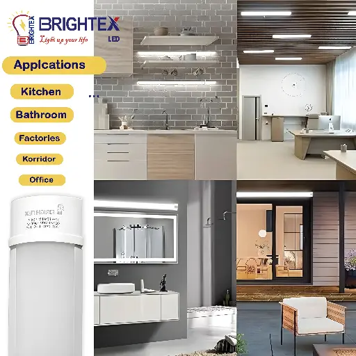 [81-BT72W70006] BRIGHTEX LED Batten (Tube) Light 72W - 6Ft Non-Connectable 6500k