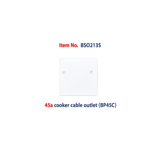[BP45C] Brightex,45a cooker cable outlet