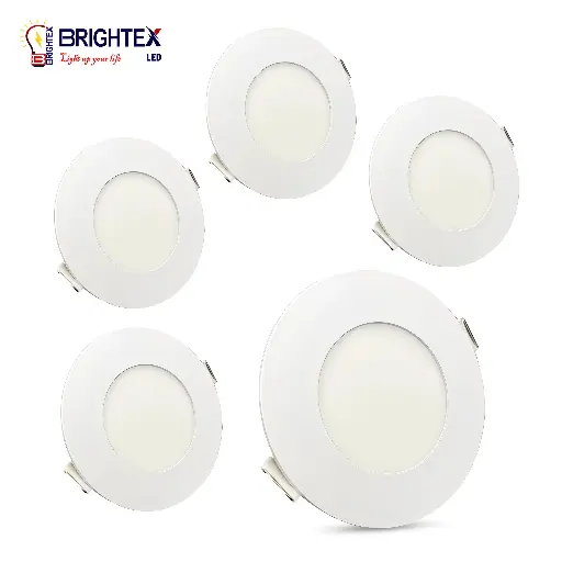 [BLDLRP00053500] BRIGHTEX LED Panel -5W - 3Inch-Round - Recessed-3500K

