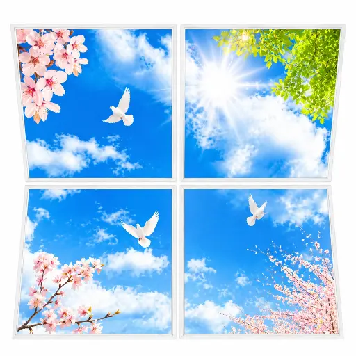 [BLSP486500A] Sky panel 600x600mm 6500k square recessed(set of 4)