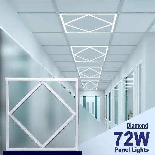 [BLPL7265001325D] Panel light 72W diamond 600x600mm 6500k