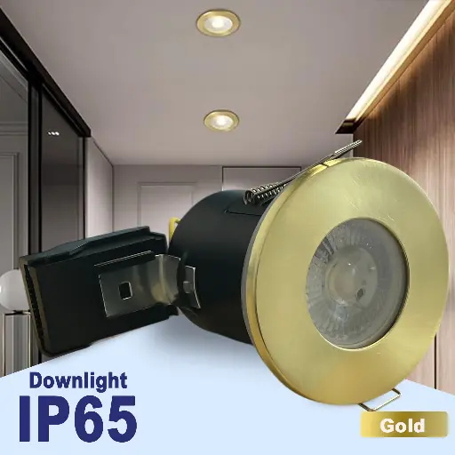 [BLGU10LOD-BG] BRIGHTEX GU10 Holder downlight IP65 - Brushed Gold